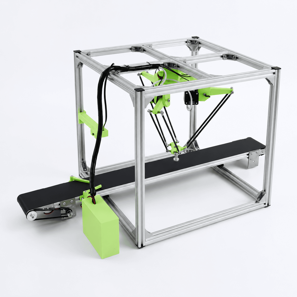 Intelligent Delta robot vision training stand with camera, conveyor module, and robot controller